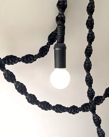 Black Macrame Light